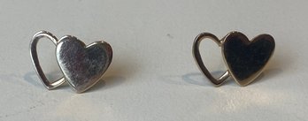 14kt Heart Studs