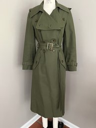 Vintage Fairbrooke By B. Altman Belted Trench Coat - Women's Size 10 (Today's 6)  Made In USA