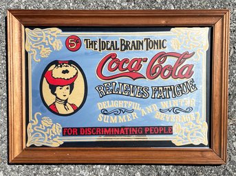 A Vintage Coca Cola Advertising Mirror