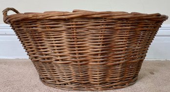 Vintage Wicker Laundry Basket