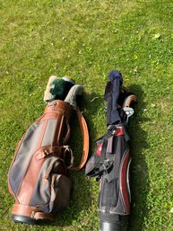 Two Sets Of Vintage / Used Right-handed Golf Clubs.