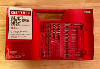 Craftsman Ultimate Screwdriver 208 Piece Bit Set - New In Box