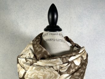 A Silk Scarf In Earth Tones