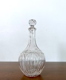 Decanter With Faceted Geodesic Stopper