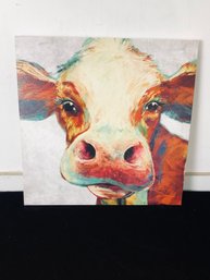 Cow Print On Canvas