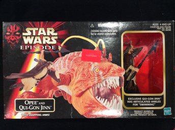 1998 Star Wars Episode 1 Opee And Qui-Gon Jinn New In Package