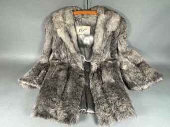 Authentic Genuine Vintage Furriers Lloyds Hartford CT Rabbit Fur Jacket