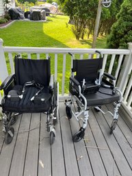 Two Breezy Ultra Drive Wheelchairs