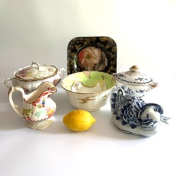 A Variety Of Decorative Antique China - Including Limoges, Royal Copenhagen
