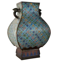 A Large CLOISONNE VASE, Likely Ming