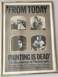 Vintage 1972 Exhibition Poster For Photography Show At Victoria & Albert Museum, Framed