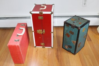 3 Old Doll Cases