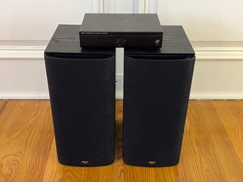 Klipsch SB2 Black Speakers And Niles SVL-1 Volume Control