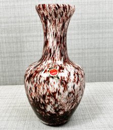 A Beautiful Vintage Opaline Florentine Glass Vase