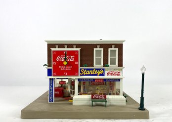 The Coca Cola Corner Drug Store Clock - Stanleys - With Certificate Of Authenticity