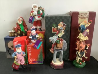 Santas And Snowman Christmas Lot #15