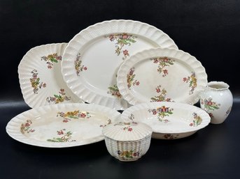 Beautiful Completer Pieces By Copland Spode, Wicker Lane Pattern