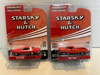 Greenlight Hollywood  Pair Of STARSKY & HUTCH  Die Cast Cars. (#164)