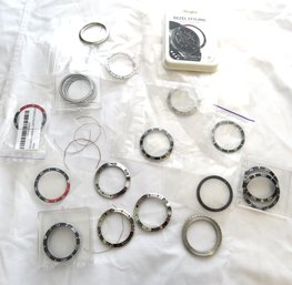Assorted Watch Bezels And Parts Some New In Package