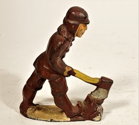 Lead, Iron Or Plastic Vintage Soldier Or Model