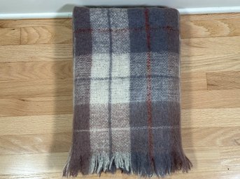 A Quality Throw Blanket By Avoca Handweavers In Mohair & Wool