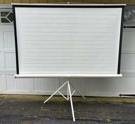 A Vintage Roll Up Projector Screen - Large!