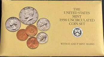 1990 United States Mint Set INCOMPLETE P ONLY