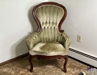 A Beautiful Victorian-Style Upholstered Chair