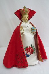 Vintage 1950s Infant Of Prague Chalk Ware Statue