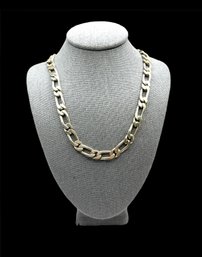 Vintage Mexican Sterling Silver Large Chain Linked Necklace