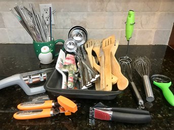 Large Group Of Useful Kitchen Utensils