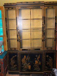 Drexel Chinoiserie Breakfront China Cabinet