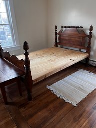 Beautiful Victorian Style Mahogany Full Bed Frame