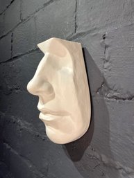 Large Vintage Marc Sijan Style Hyper Realism Face Wall Hanging