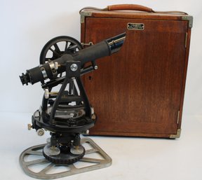 Beautiful Dietzgen 100 Series Surveyors Transit In Original Wooden Box Filled With Everything You Need