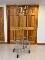 A Castered Laundry Cart