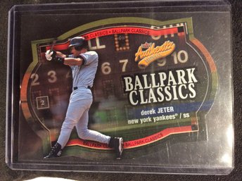 2003 Fleer Ballpark Classics Derek Jeter Die Cut Insert Card - M