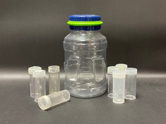 A Coin Counting Jar & Coin Tubes