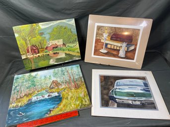 Signed Original Artwork Collection: Paintings And Watercolors