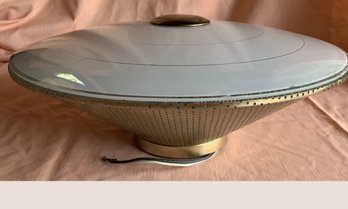 Vintage Art Deco Mid Century Atomic Saucer Flush Ceiling