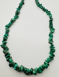 VINTAGE MALACHITE NUGGET NECKLACE