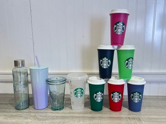 Lot Of 10 Starbucks Cups