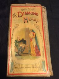 Vintage Game Of The Diamond Heart Board Game