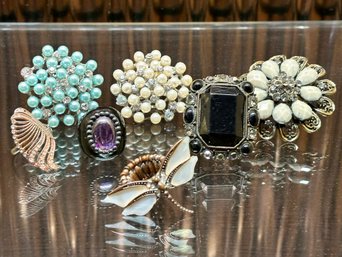 Vintage Costume Rings And Pins!
