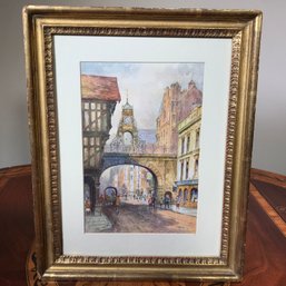 Lovely EASTGATE CHESTER Print - Original By F ROBSON - Published By HAIGH & SONS - Southall / Middlesex