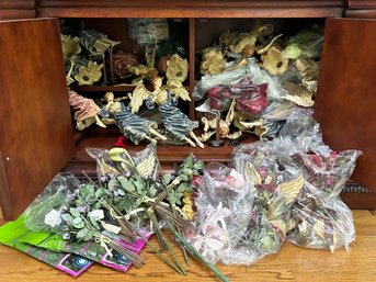 Angel And Floral Decor - A Large Assortment