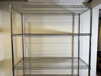 Quality Chrome Wire Shelving Unit With Caster Feet #1