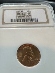 Lincoln Wheat Reverse Penny 1932 1 C  MS65 RD