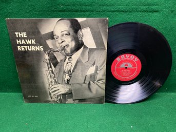 Coleman Hawkins. The Hawk Returns On 1955 First Pressing Deep Groove Sample Copy Savoy Records.