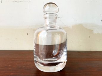 Lovely Heavy Glass Decanter And Stopper